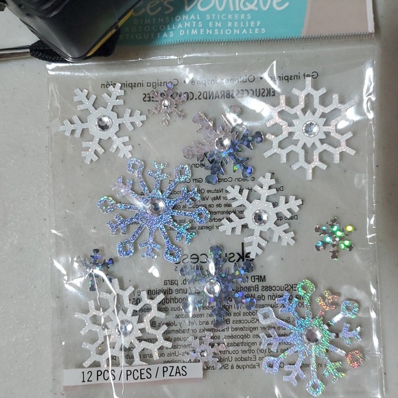 Bundle Ornaments Angel, Snowmen, Candy canes and motion stickers & Snowflakes - Picture 15 of 16